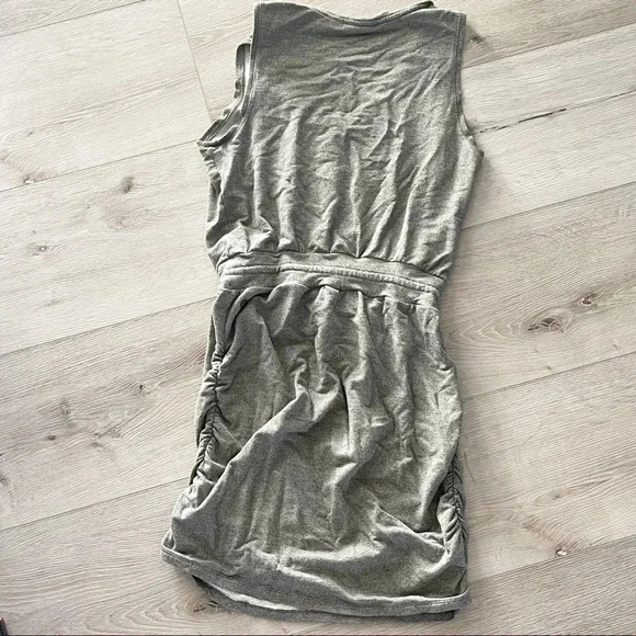 Zella gray ruched tie dress size small - Picture 11 of 13